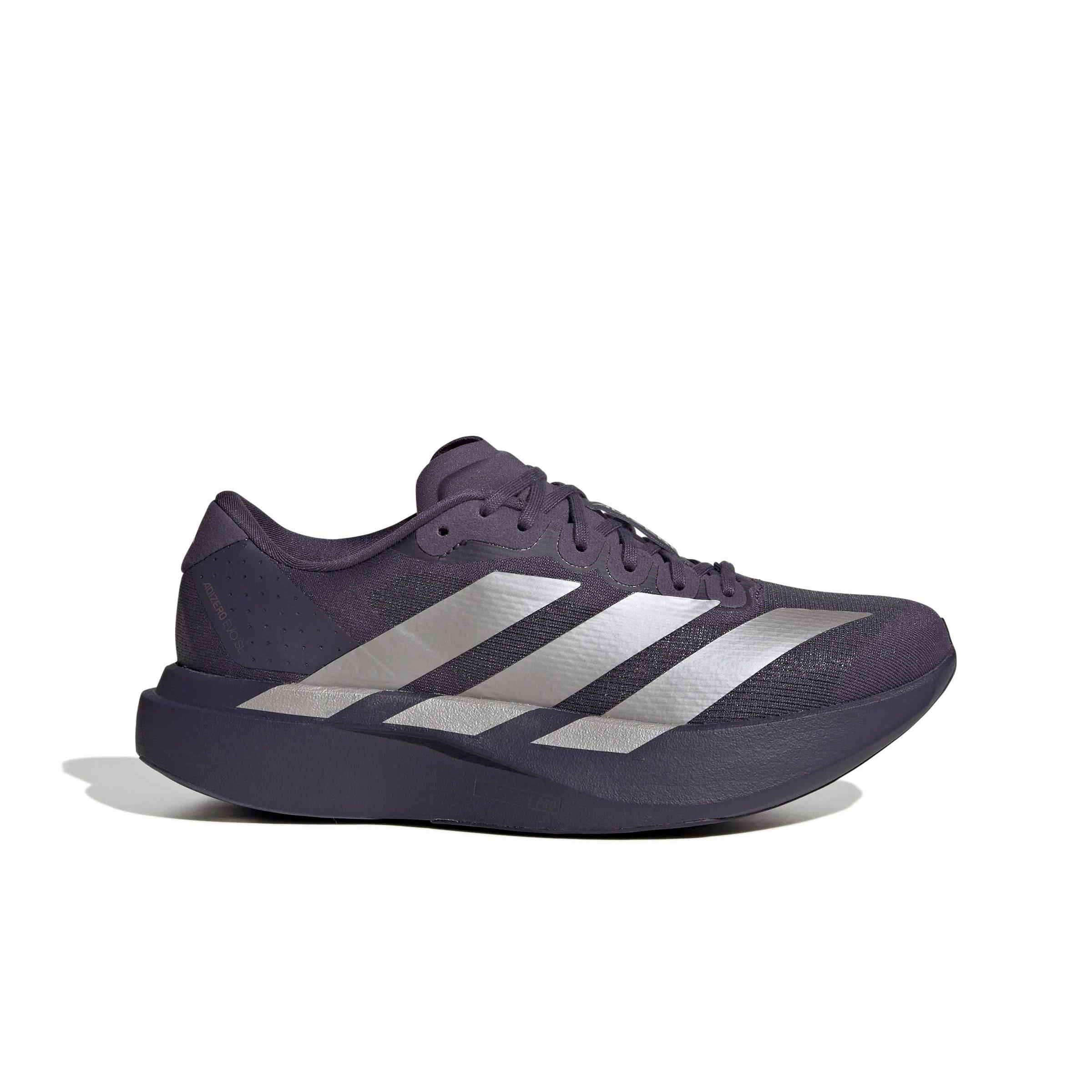 adidas Adizero EVO SL "Trace Purple/Taupe Metallic/Taupe Oxide" Women's Running Shoe - PURPLE/TAUPE/TAUPE